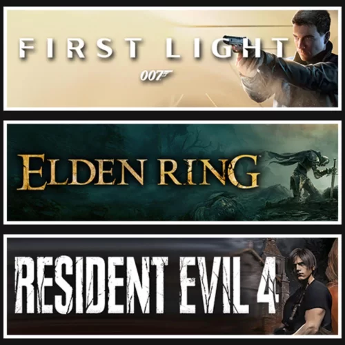 007 First Light +Elden Ring +Resident Evil 4